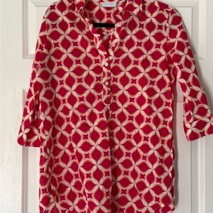 Stylish Pink, Orange and White Women's Top